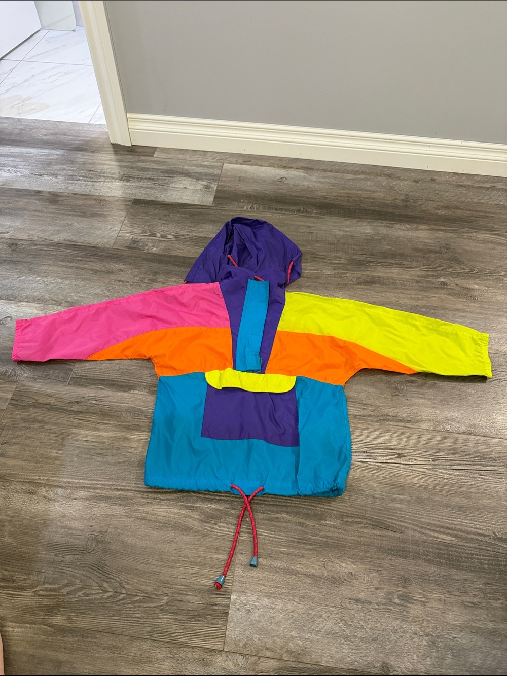 Kids Colorblock Windbreaker Jacket - Multicolor
